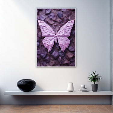 Purple Butterfly Painting
